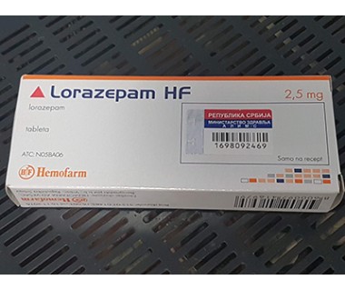 Lorazepam Hexal 2.5mg Brand  Hemofarm