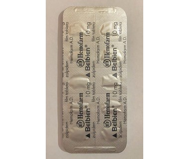Zolpidem (Belbien) 10 mg Brand by Hemofarm I